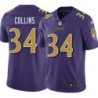 Ravens #34 Alex Collins Purple Jersey