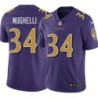 Ravens #34 Ovie Mughelli Purple Jersey