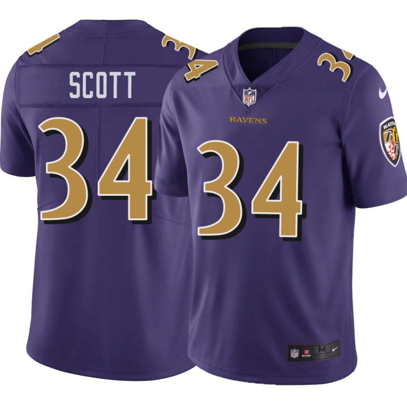 Ravens #34 Bernard Scott Purple Jersey