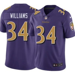 Ravens #34 Ty'Son Williams Purple Jersey