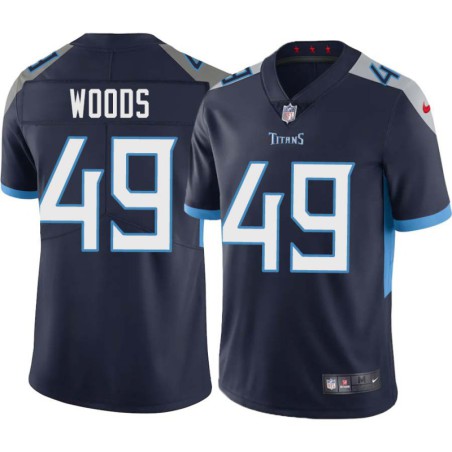 LeVar Woods #49 Titans China Navy Jersey Paypal