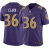 Ravens #36 Chuck Clark Purple Jersey