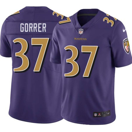 Ravens #37 Danny Gorrer Purple Jersey