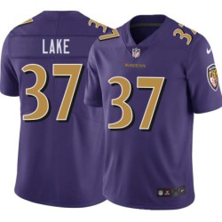 Ravens #37 Carnell Lake Purple Jersey