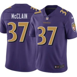 Ravens #37 Le'Ron McClain Purple Jersey