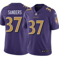 Ravens #37 Deion Sanders Purple Jersey