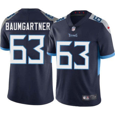 Steve Baumgartner #63 Titans China Navy Jersey Paypal