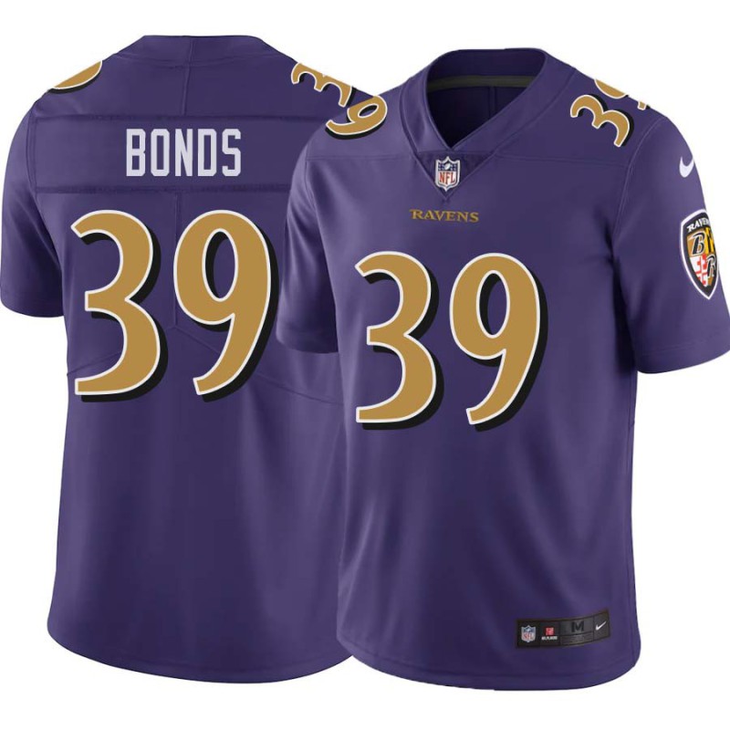 Ravens #39 Terrell Bonds Purple Jersey