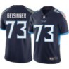 Justin Geisinger #73 Titans China Navy Jersey Paypal