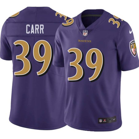 Ravens #39 Brandon Carr Purple Jersey