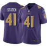 Ravens #41 Ralph Staten Purple Jersey