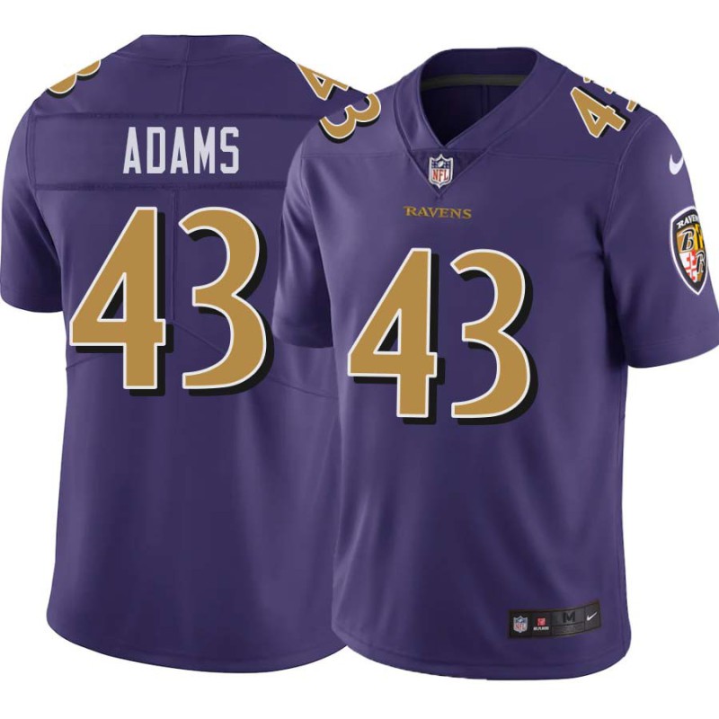 Ravens #43 Vashone Adams Purple Jersey