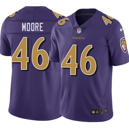 Ravens #46 Nick Moore Purple Jersey