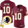 Robert Griffin III #10 Redskins Head Patch Burgundy Jersey