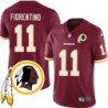 Al Fiorentino #11 Redskins Head Patch Burgundy Jersey