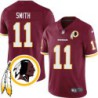 Alex Smith #11 Redskins Head Patch Burgundy Jersey