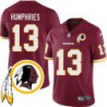 Adam Humphries #13 Redskins Head Patch Burgundy Jersey