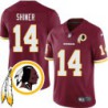 Dick Shiner #14 Redskins Head Patch Burgundy Jersey