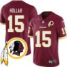 John Hollar #15 Redskins Head Patch Burgundy Jersey