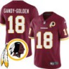 Antonio Gandy-Golden #18 Redskins Head Patch Burgundy Jersey