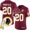 Chase Minnifield #20 Redskins Head Patch Burgundy Jersey