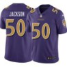 Ravens #50 Brad Jackson Purple Jersey