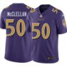 Ravens #50 Albert McClellan Purple Jersey