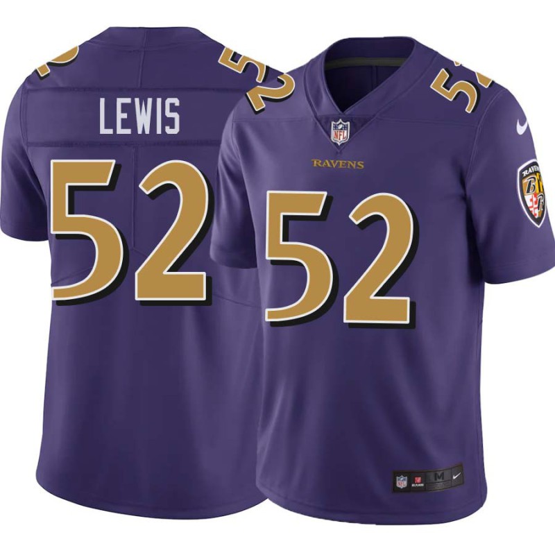 Ravens #52 Ray Lewis Purple Jersey