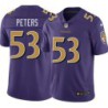 Ravens #53 Tyrell Peters Purple Jersey