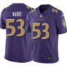 Ravens #53 Jihad Ward Purple Jersey