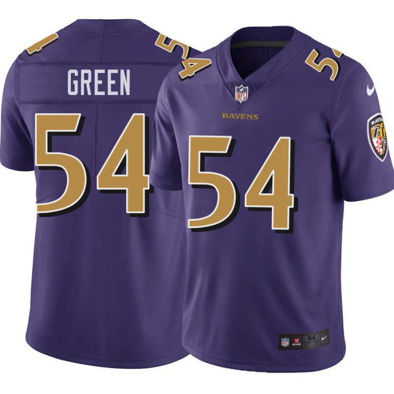 Ravens #54 Roderick Green Purple Jersey