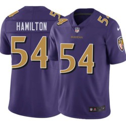 Ravens #54 Adrian Hamilton Purple Jersey