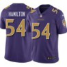 Ravens #54 Adrian Hamilton Purple Jersey