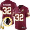 Jimmy Moreland #32 Redskins Head Patch Burgundy Jersey