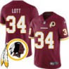 Andre Lott #34 Redskins Head Patch Burgundy Jersey