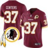 Larry Centers #37 Redskins Head Patch Burgundy Jersey