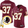 Coty Sensabaugh #37 Redskins Head Patch Burgundy Jersey