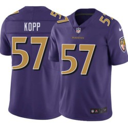 Ravens #57 Jeff Kopp Purple Jersey