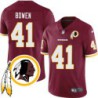 Matt Bowen #41 Redskins Head Patch Burgundy Jersey