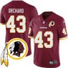 Nate Orchard #43 Redskins Head Patch Burgundy Jersey