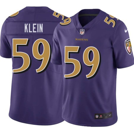 Ravens #59 A.J. Klein Purple Jersey