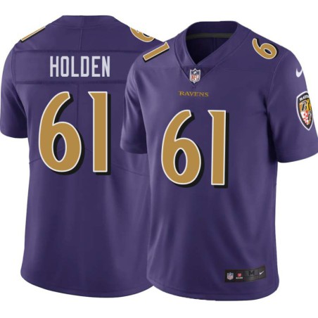 Ravens #61 Will Holden Purple Jersey