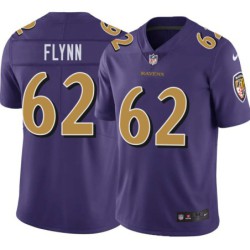 Ravens #62 Mike Flynn Purple Jersey