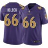 Ravens #66 Will Holden Purple Jersey