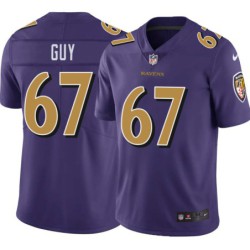 Ravens #67 Lawrence Guy Purple Jersey