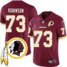 William Robinson #73 Redskins Head Patch Burgundy Jersey