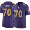 Ravens #70 Herman Arvie Purple Jersey