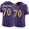 Ravens #70 Tony Bergstrom Purple Jersey