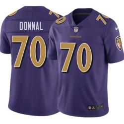 Ravens #70 Andrew Donnal Purple Jersey