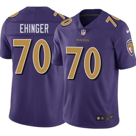 Ravens #70 Parker Ehinger Purple Jersey